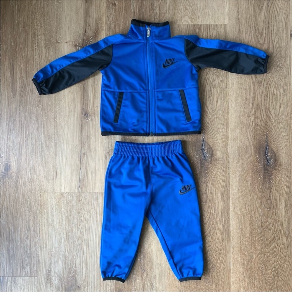 Nike 12M Blue and Black Tracksuit💙